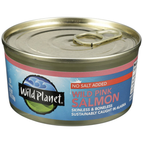 Wild Planet - Wild Pink Salmon Alaska, 6 Oz | Pack of 12
