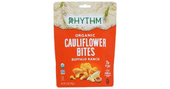 Rhythm - Superfoods Organic Cauliower Bites Buffalo Ranch, 1.4 Oz | Pack of 8