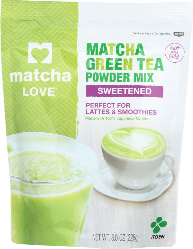 Matcha Love - Barista Matcha Green Tea Powder Mix Sweetened, 8 Oz | Pack of 6