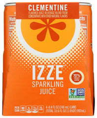 IZZE - Sparkling Clementine Beverage - 4pk/8.4 Fl Oz | Pack of 6