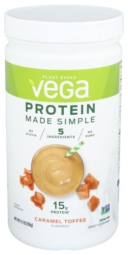 Vega - Protein Made Simple Caramel Toffee Drink Mix, 9.1oz