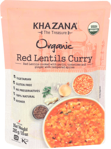 Khazana - Entree Red Lentils Curry, 10oz | Pack of 6