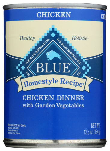 Blue Buffalo - Homestyle Recipe Natural Adult Wet Dog Food Chicken Dinner, 12.5 Oz | Pack of 12