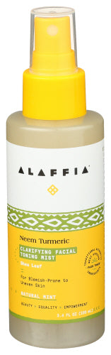 Alaffia - Neem Turmeric Clarifying Facial Toner, 3.4 Fl Oz