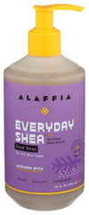 Alaffia - Everyday Shea Hand Soap Liquid Lavender Spice, 12 Oz