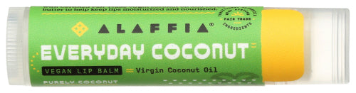 Alaffia - EveryDay Coconut Vegan Lip Balm - Purely Coconut, 0.15 oz  | Pack of 24