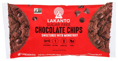 Lakanto - Original Chocolate Chips, 8 Oz | Pack of 8