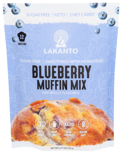 Lakanto - Sugar Free Blueberry Muffin Mix, 6.77 Oz | Pack of 8