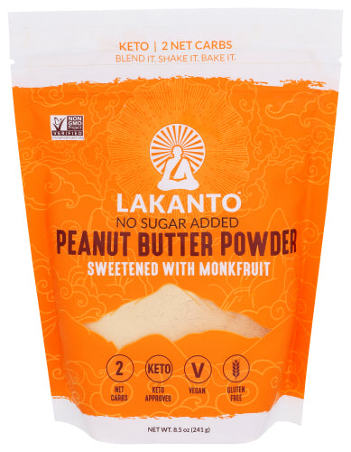 Lakanto - Peanut Butter Powder, 8.5 Oz | Pack of 8