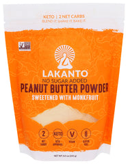 Lakanto - Peanut Butter Powder, 8.5 Oz | Pack of 8