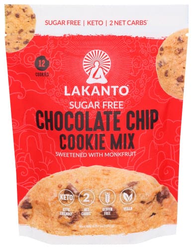 Lakanto - Chocolate Chip Cookie Mix Sugar Free, 6.77 oz | Pack of 8