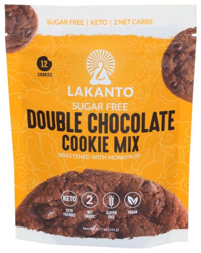 Lakanto - Double Chocolate Cookie Mix, 6.77 oz  | Pack of 8