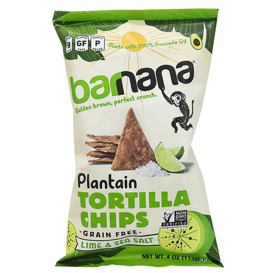 Barnana Tortilla Lime Plantain, 4 oz
 | Pack of 6