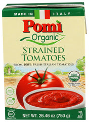 Pomi - Organic Strained Tomatoes, 26.46 Oz | Pack of 12