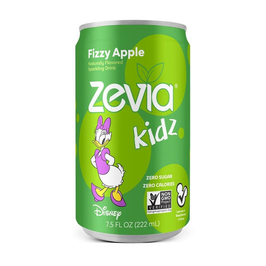 Zevia - Kidz Fizzy Apple Zero Calorie Soda - 6pk/7.5 oz Cans | Pack of 4