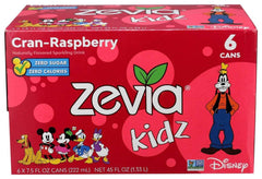 Zevia - Kidz Cran Raspberry 6pack, 45 oz | Pack of 4