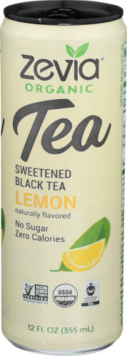 Zevia - Black Tea with Lemon, 12 Fl Oz | Pack of 12