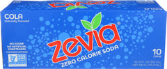 Zevia - Zero Calorie Cola Soda 10pk, 12 oz | Pack of 2