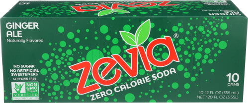 Zevia - Zero Calorie Ginger Ale Soda 10pk - 12 Fl. Oz | Pack of 2