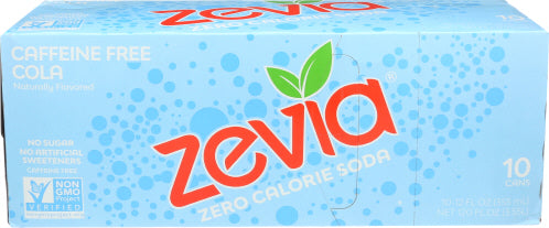 Zevia - Caffeine Free Cola, 10Pk, 120 FO. | Pack of 2