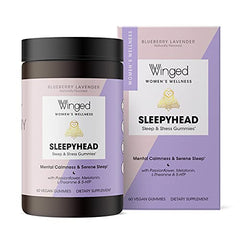 Winged - Sleepyhead Sleep & Stress Gummies, 60 Count