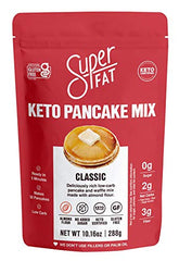 Super Fat - Keto Pancake Baking Mix -Fluffy Low Carb , 10.16 Oz | Pack of 6