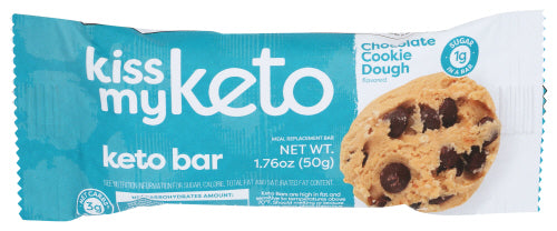 Kiss My Keto - Chocolate Cookie Dough, 1.76 oz Bar | Pack of 12