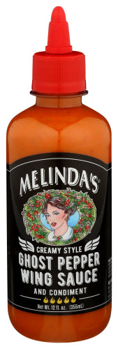 Melinda's - Creamy Style Ghost Pepper Wing Sauce, 12oz | Pack of 6