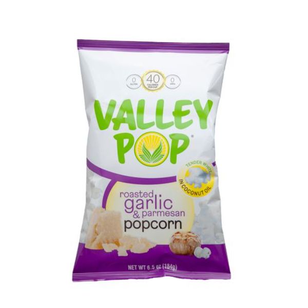 VALLEY POP - Garlic Parmesan Popcorn, 6.5 Oz | Pack of 12