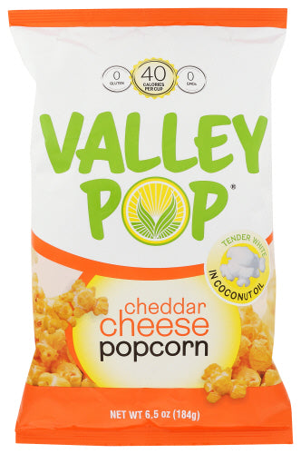 Valley Pop - Popcorn Cheddar Cheese, 6.5 Oz | Pack of 12