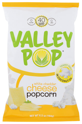 Valley Pop - Popcorn White Cheddar, 6.5 Oz | Pack of 12