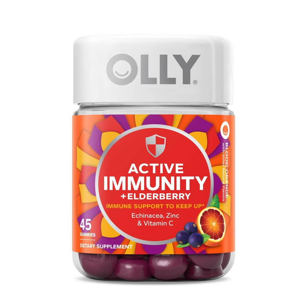 Olly - Active Immunity Elderberry Support Gummies, 45 Gummies