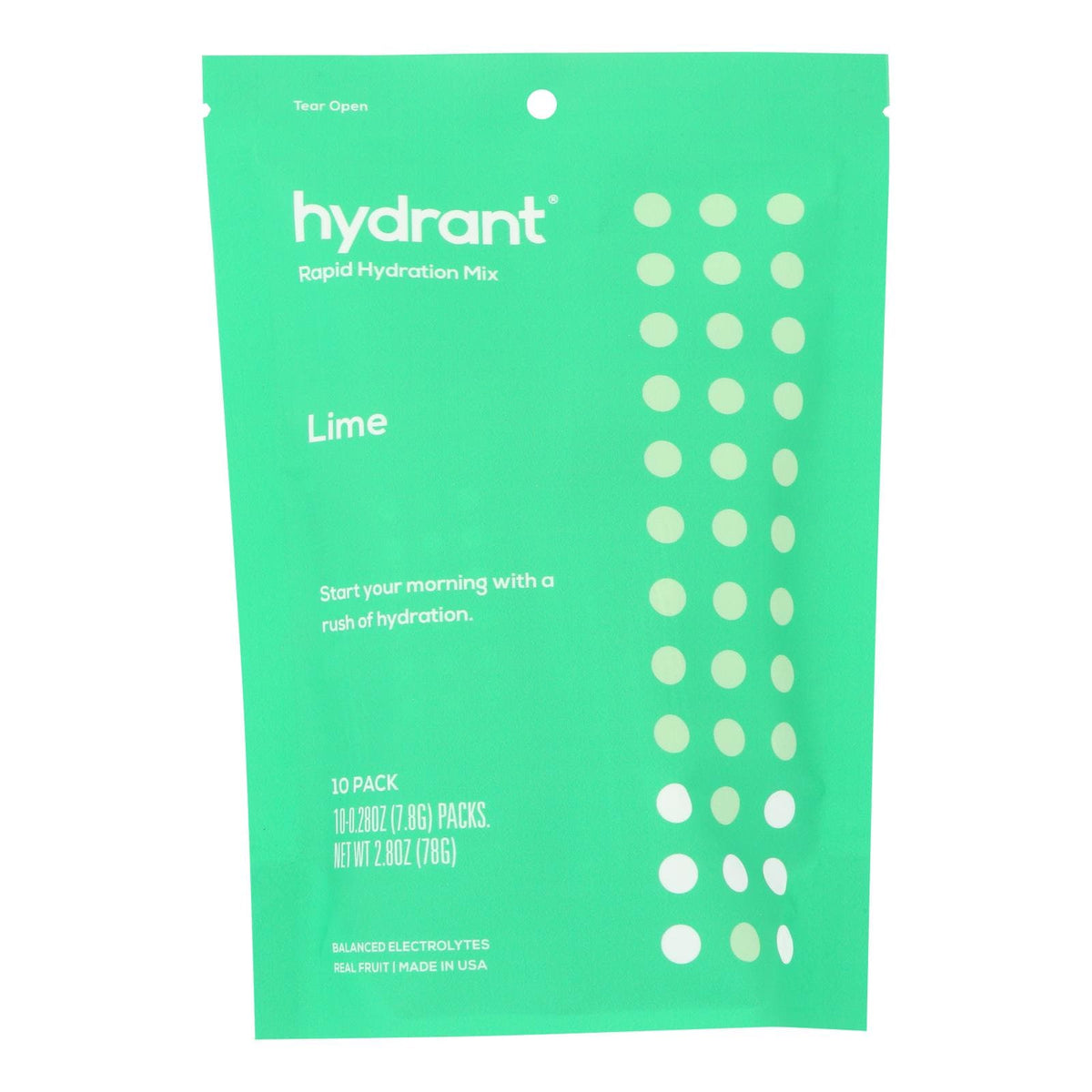 Hydrant Hydration Lime 10Pkt, 2.8 oz