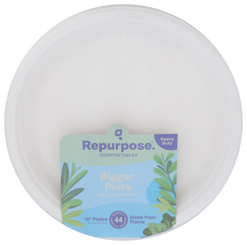 Repurpose - Plates Bagasse 10 Inch, 44 pc | Pack of 6