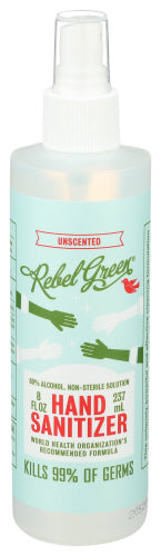 Rebel Green - Unscented Hand Sanitizer, 8 Oz