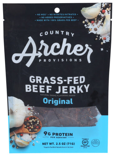 Country Archer - Beef Jerky, Original, 2.5 Oz  - Pack of 12