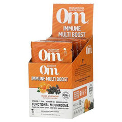 Om Mushroom Superfood - Immune Multi Boost Orange & Elderberry, 10 Packets