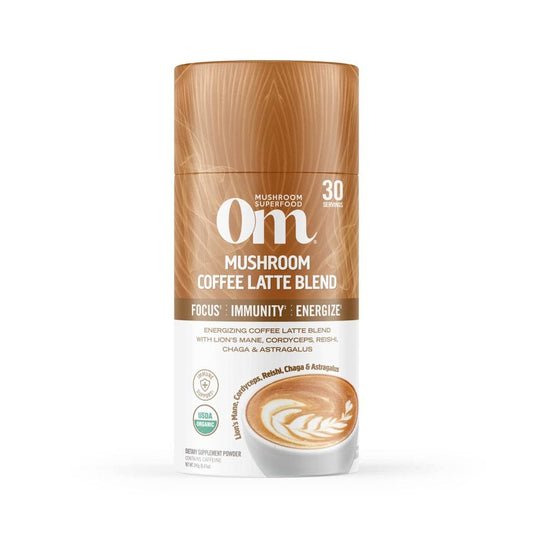 Om Mushroom Superfood - Coffee Latte Blend, 8.47 Oz