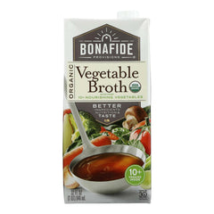 Bonafide Provisions - Broth Vegetable , 32 OZ | Pack of 6