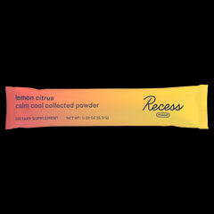 Recess - Lemon Citrus Mood Stick Power Packet, 0.22 Oz | Pack of 10