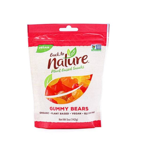 Back To Nature: Gummy Bears Assrt, 5 Oz - Pack of 12