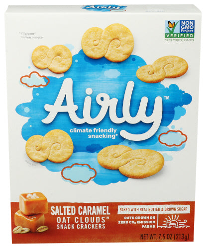 AIRLY - Crackers Salted Caramel, 7.5 oz  | Pack of 6