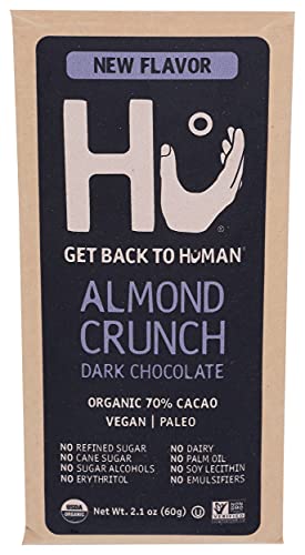 Hu - Almond Crunch Dark Chocolate Bar, 2.1 Oz | Pack of 12