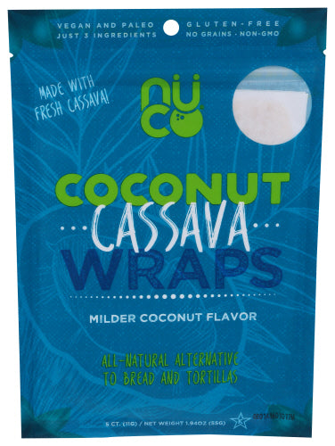 Nuco - Coconut Cassava Wraps, 1.94 Oz - Pack of 12