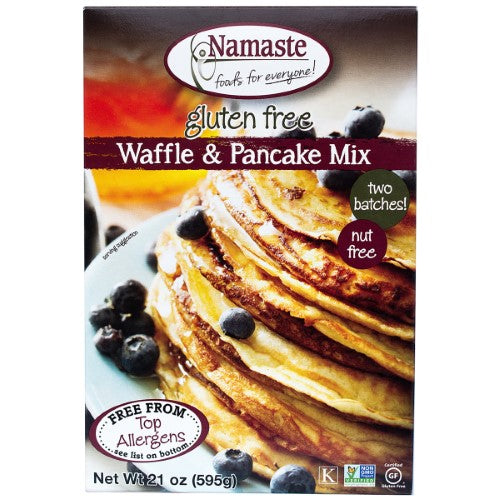 Namaste Foods - Gluten Free Waffle & Pancake Mix, 21 Oz