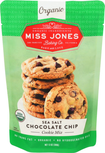 Miss Jones Baking - Organic Chocolate Chip Cookie Mix, 13 oz | Pack of 6