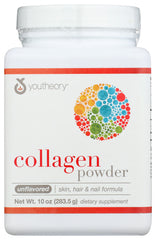 Youtheory - Collagen Powder for Skin, Hair & Nail Support Unflavored, 10 Oz