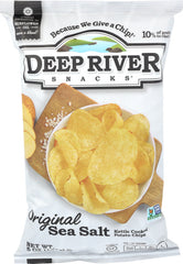 Deep River - Original Sea Salt Kettle Chips, 5  Oz | Pack of 12