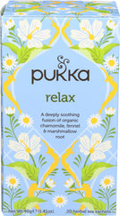 Pukka - Organic Herbal Tea Relax, 20 Tea Bags | Pack of 6