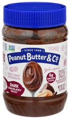 Peanut Butter & Co - Dark Chocolate Dreams Peanut Butter - 16oz | Pack of 6